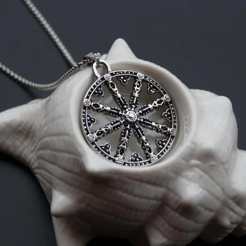 ❤️Punk stainless steel rudder choker pendant necklace for women/men,N902…